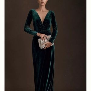 Jenny Yu Ryland Velvet Maxi Dress